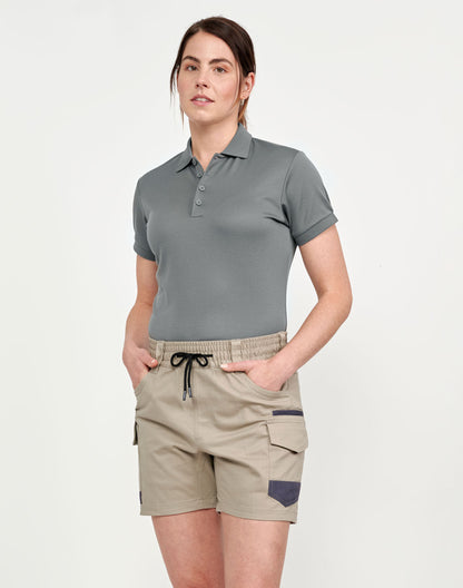 Planett Womens Cotton Stretch Cuffed Short