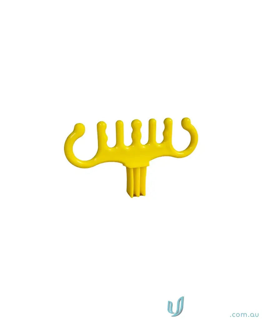 Yellow plastic cable organizer with Plastic Lead Grips for BLS731 leads