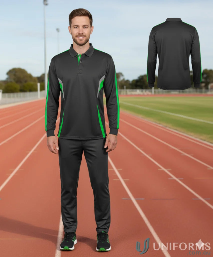 Podium Cool Long Sleeve Polo - POLO