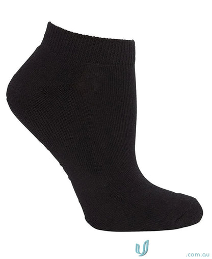 Black ankle sock from Podium Sport 5 Pack, perfect for workwear or uniforms