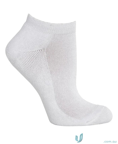 White ankle sock from Podium Sport Pack, perfect for uniforms and workwear