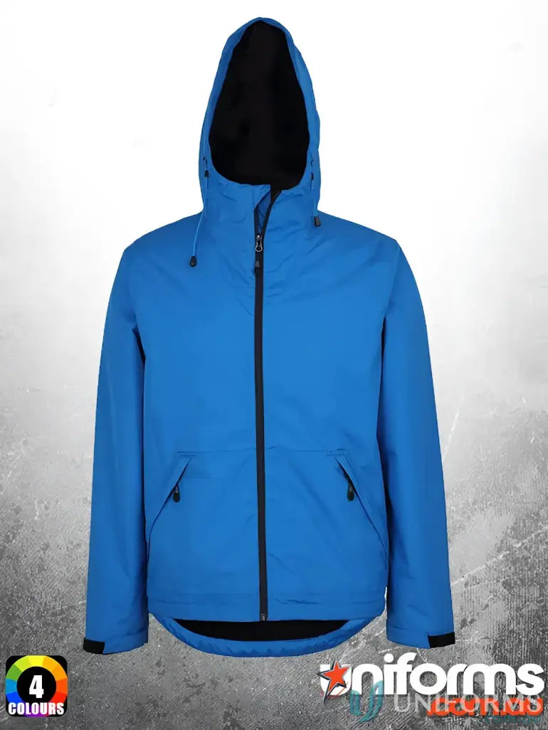 Blue Podium Tech Jacket with black accents, perfect for staying warm in JB’s Podium Tech gear