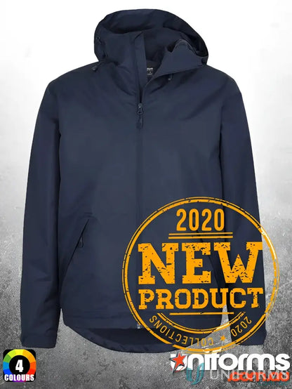 Navy hooded Podium Tech Jacket from JB’s Podium Tech for staying warm and stylish