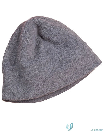 Gray fleece beanie from CH43 Polar Beanie, perfect for outdoor work gear
