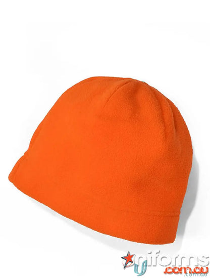 Orange fleece JB’s Polar Beanie for cold weather warmth and style