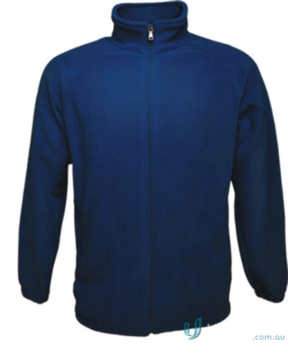 Blue polar fleece zip jacket perfect for unisex adults from Polar Fleece Zip collection