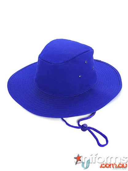 Blue poly cotton slouch hat perfect for sun protection and a casual look