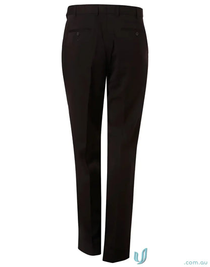 Dark brown PolyViscose Stretch Pants with flexi waist, perfect for workwear and uniforms