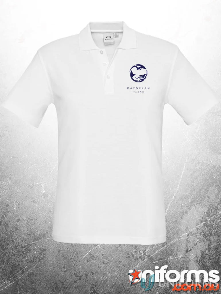 White polo shirt from POOL Mens work uniforms, perfect for uniforms and workwear