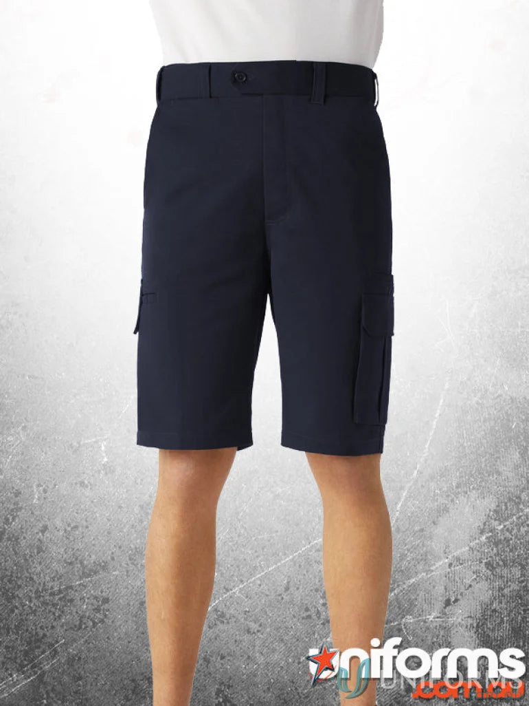 Navy blue cargo shorts with pockets from PORTERS Pockets Mens Shorts for a casual fit