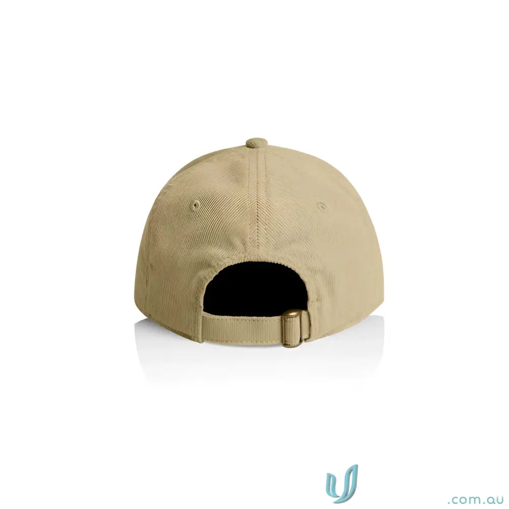 Tan cotton 16-wale Partridge Access Cord Cap with adjustable fastener and buckle