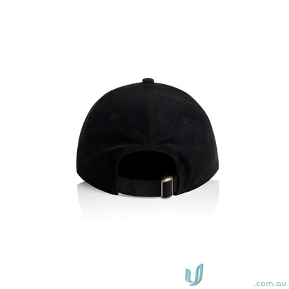 Black cotton 16-wale partridge access cord cap with adjustable fastener