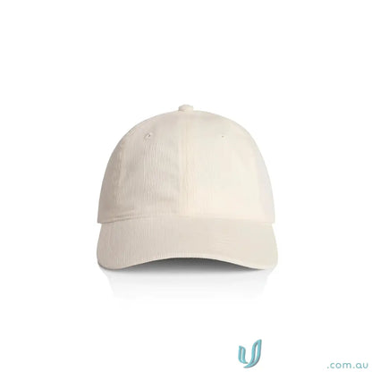 Light beige cotton 16-wale Partridge Access Cord Cap with textured brim and adjustable fastener