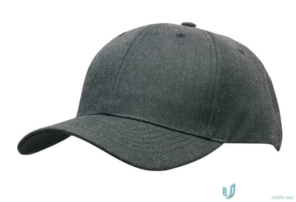 Gray baseball cap from Premium American Twill Cap, perfect for workwear or uniforms