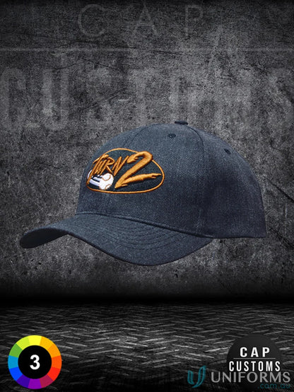 Dark blue baseball cap from Premium American Twill Cap, perfect for uniforms or workwear