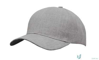 Gray baseball cap from Premium American Twill Cap, perfect for workwear and uniforms