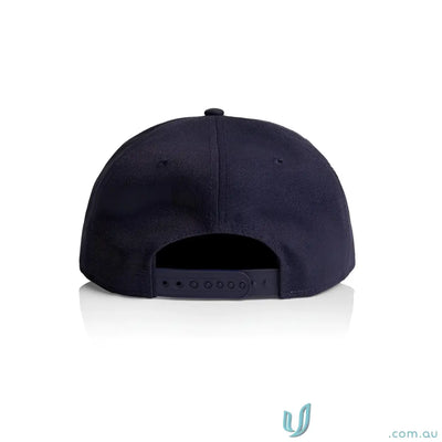 Dark blue Premium AS Colour stock canvas cap with adjustable snapback and tonal under-peak lining