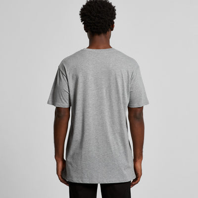 Premium basic tee heather gray short-sleeved crew neck t-shirt ideal for casual uniforms and work uniforms
