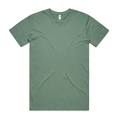 Premium basic tee olive green short sleeve crew neck with subtle texture great for workwear and uniforms