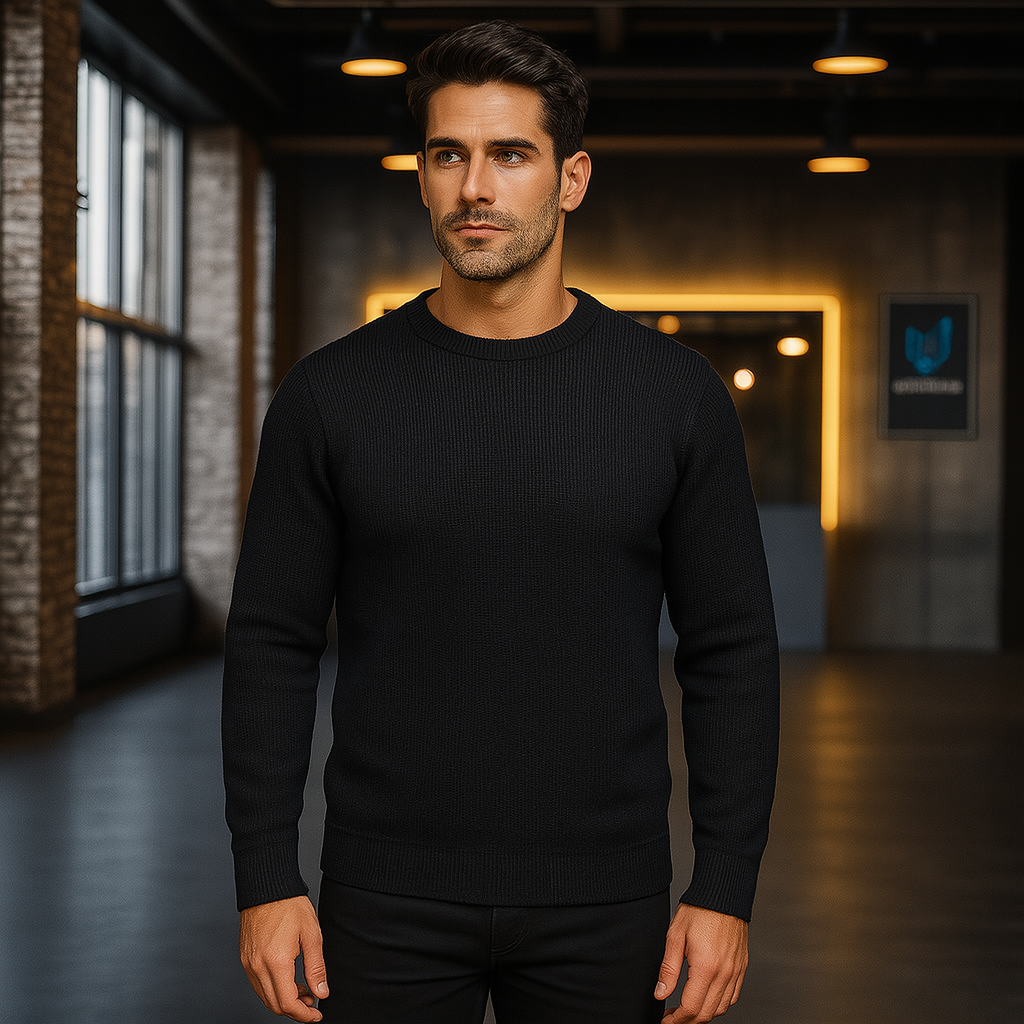 JB’S Premium Chunky Crew Neck Jumper for Men - Jumper