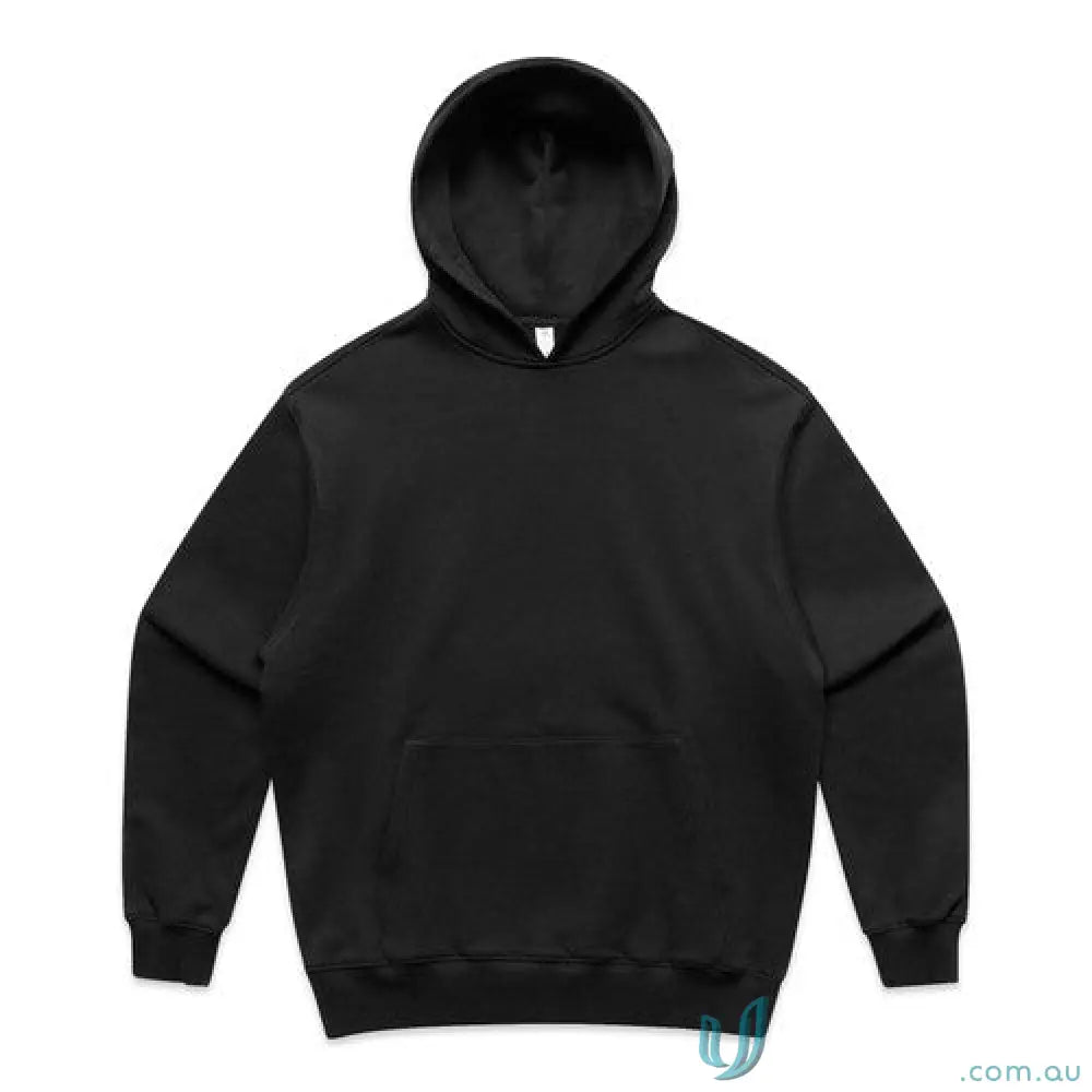 Premium heavyweight French Terry Hood sweatshirt in black with a cozy hood
