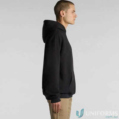Black hooded sweatshirt made from premium heavyweight French Terry for cozy comfort