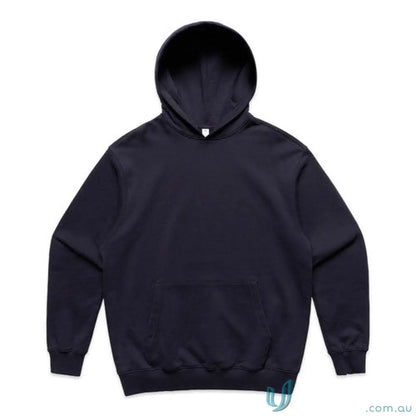 Navy blue premium heavyweight french terry hooded sweatshirt for cozy styles