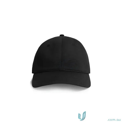Black cotton baseball cap with adjustable metal clasp for a comfy fit