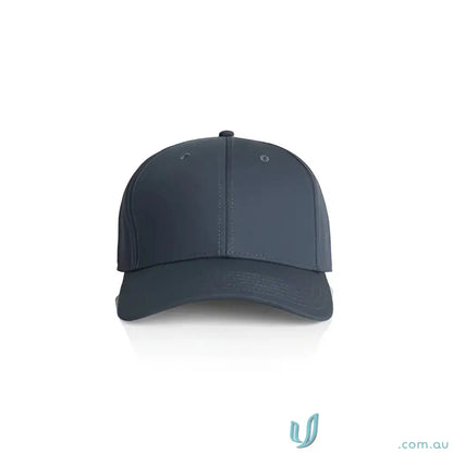 Dark gray snapback cap with curved peak and tonal under-peak lining