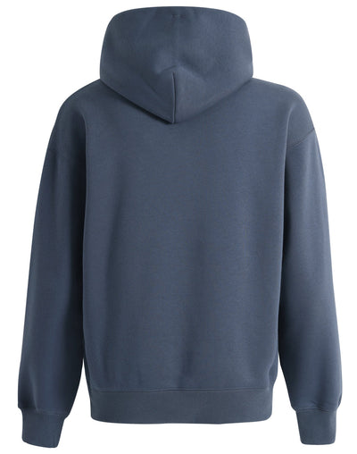 Premium oversized slate hoodie in navy blue with relaxed fit and ribbed cuffs perfect for workwear uniforms