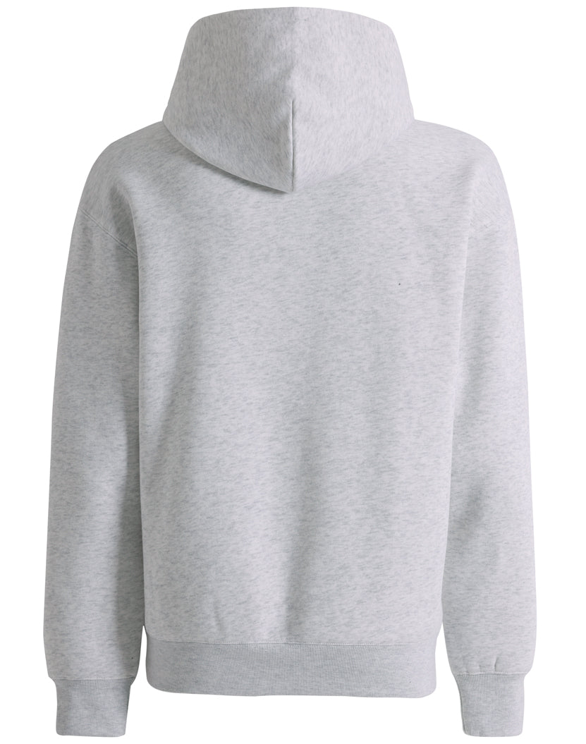 Premium oversized white marle hoodie in heather gray