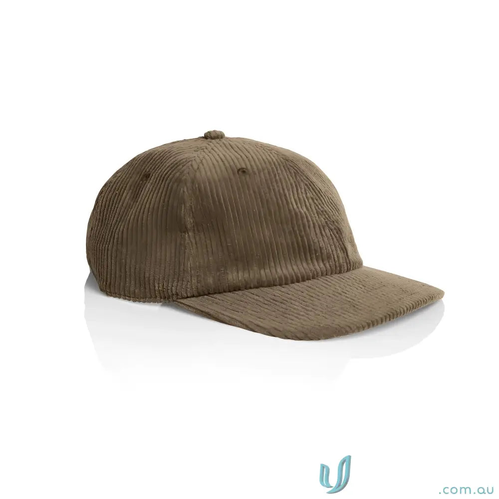 Brown 8-wale Partridge Corduroy Cap with unstructured six-panel design and adjustable metal clasp