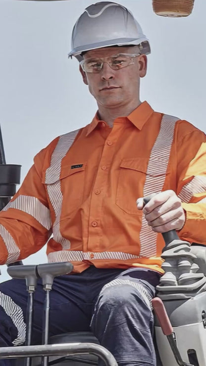 Hi Vis X Back Shirt - Segmented Tape