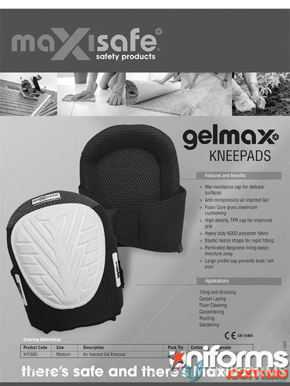 Professional Gel Knee Pad with cap prevents pain, perfect for workwear and uniforms