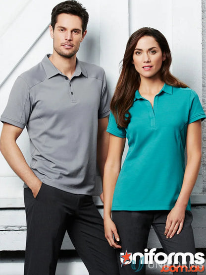 Matching polo shirts and pants from the Profile Polo collection in jersey knit stay cool material