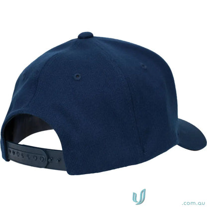 Navy blue QE 3D EMB A-Frame Cap with adjustable snapback for perfect fit all-day wear