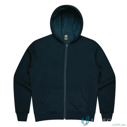 Queenscliff Navy Blue Zip Up Hoodie, perfect for uniforms or casual workwear