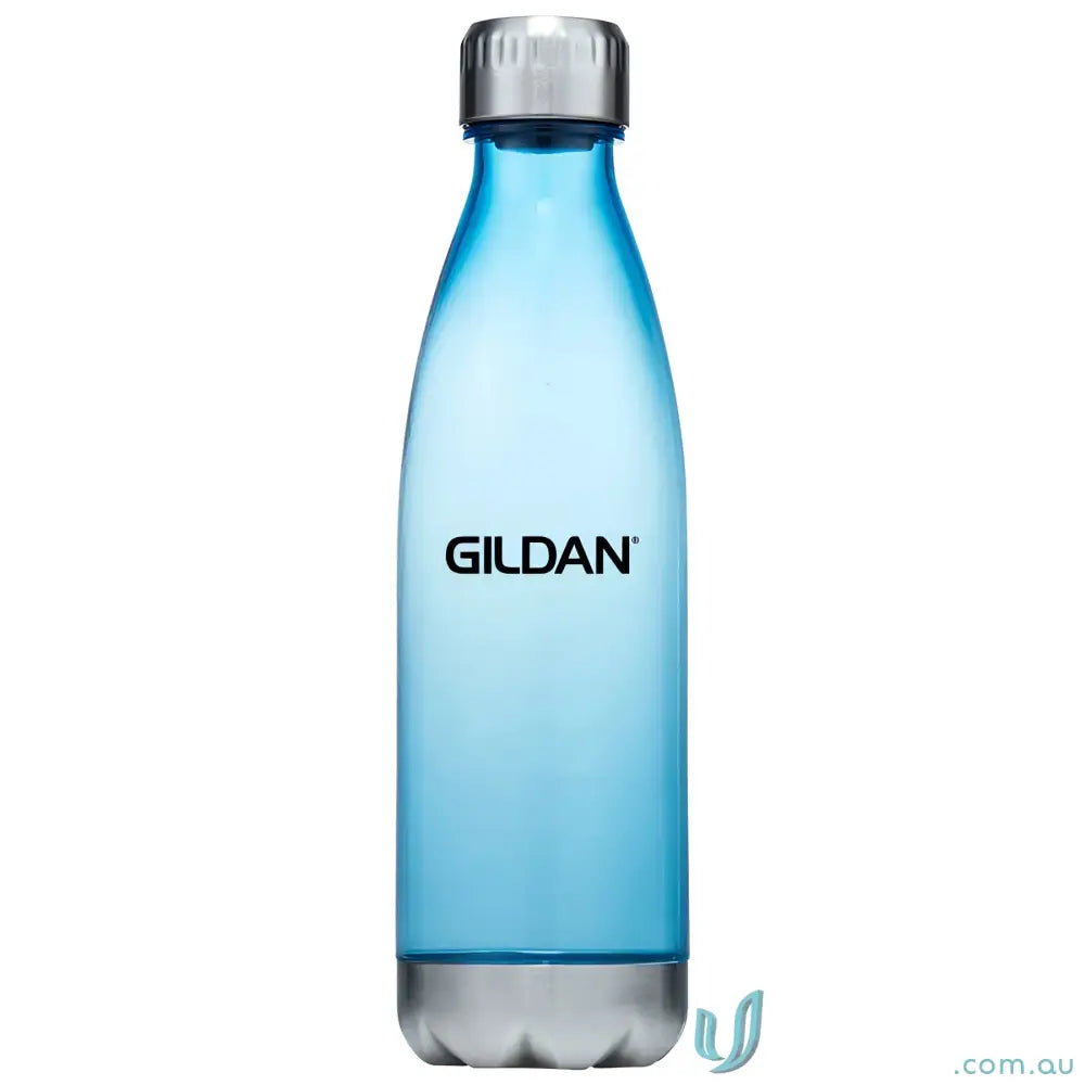 Blue Quencher 700ml Plastic Water Bottle with Silver Steel Accents for Eco Drinks