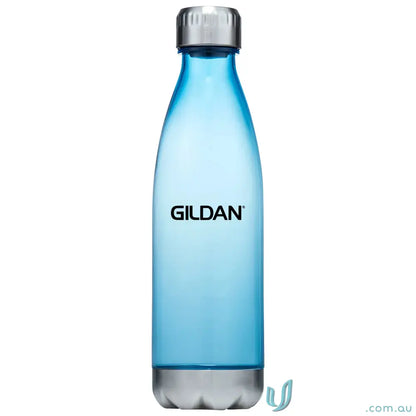 Blue Quencher 700ml Plastic Water Bottle with Silver Steel Accents for Eco Drinks