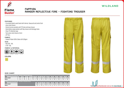 WorkCraft FWPP106 DISCONTINUED Ranger Fire Fighting Trouser