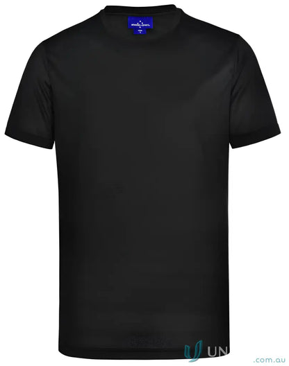 Black rapidcool ultra light tee with blue brand label, super comfy and lightweight