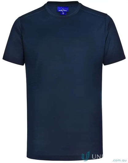 Dark blue RapidCool Ultra Light Tee with crew neck and back neck label