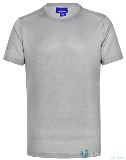 Light gray RapidCool Ultra Light Tee with blue label, perfect for athletic wear