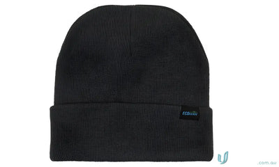 Gray knit recycled roll-up beanie perfect for casual style and eco-friendly fashion
