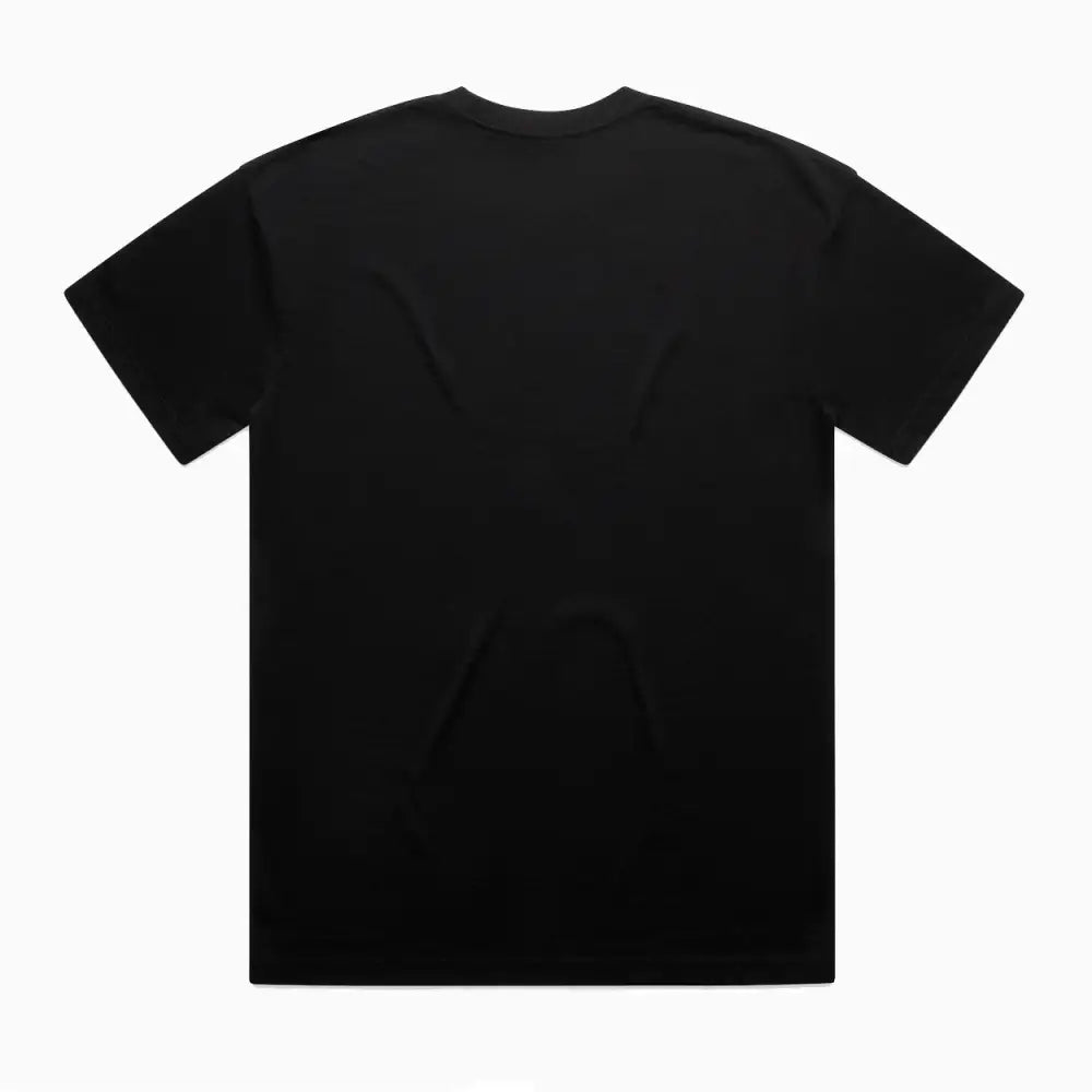 Black short-sleeved Redro tee with simple crew neck ideal for comfortable workwear and daily work uniforms