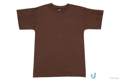 Brown short-sleeved T-shirt perfect for workwear or uniforms in the Regular T-Shirt line