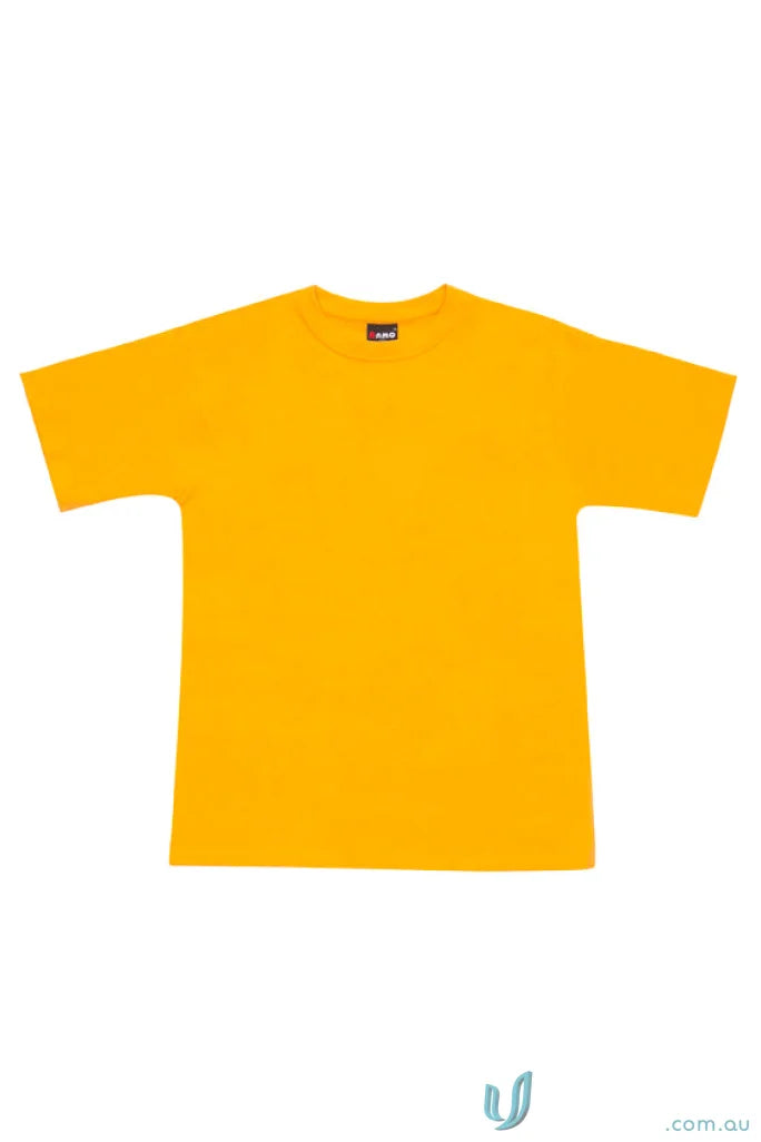 Yellow short-sleeved T-shirt perfect as workwear or part of your work uniforms