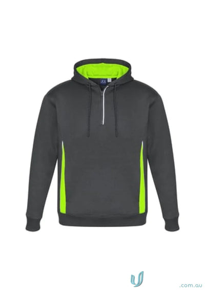 Gray and neon green Renegade Hoodie with sw710m biz reflective trims for style and safety