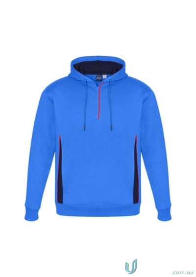 Blue and navy renegade hoodie with reflective trims, SW710M BIZ design