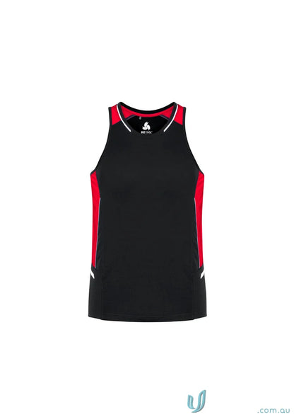 Black and red athletic tank top Renegade Singlet SG702M Biz Cool™ Micro for active wear